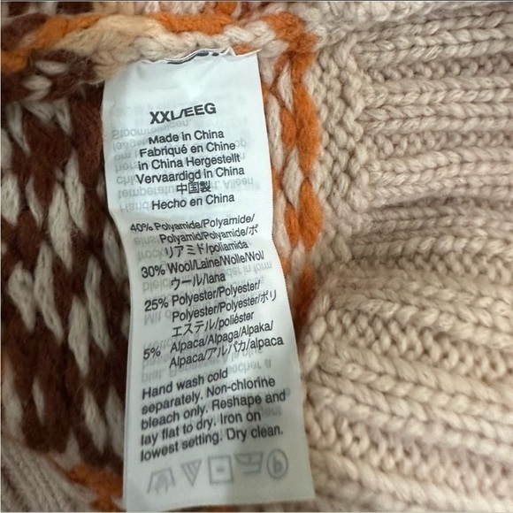 MADEWELL Overbrook Fair Isle Mockneck Sweater, EUC! - Picture 7 of 7